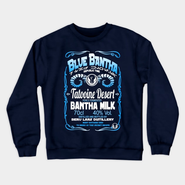 Blue Bantha Crewneck Sweatshirt by outlawalien